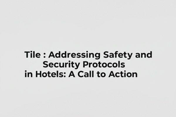 Addressing Safety and Security Protocols in Hotels: A Call to Action