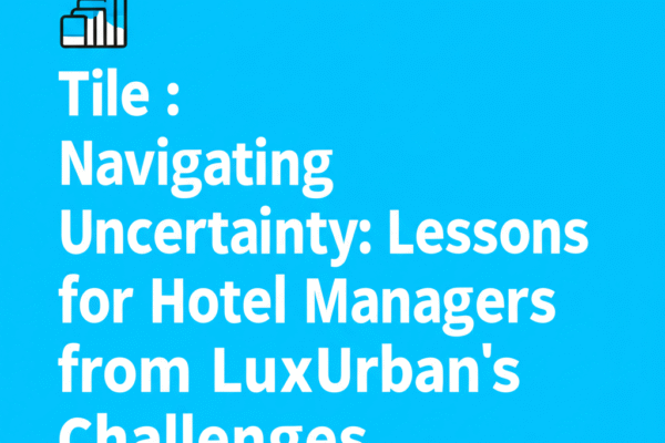 Navigating Uncertainty: Lessons for Hotel Managers from LuxUrban’s Challenges